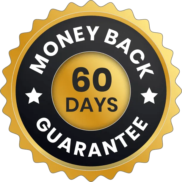 Gelatine Sculpt 60-day money-back guarantee badge